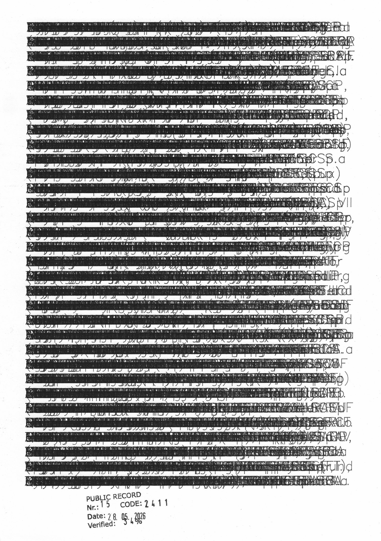 A completed plot of an address on Boulevard F.W. Raiffeisen, L-2411. The company names overprint until the page becomes a near-solid field, the form the register takes at its densest doors.
